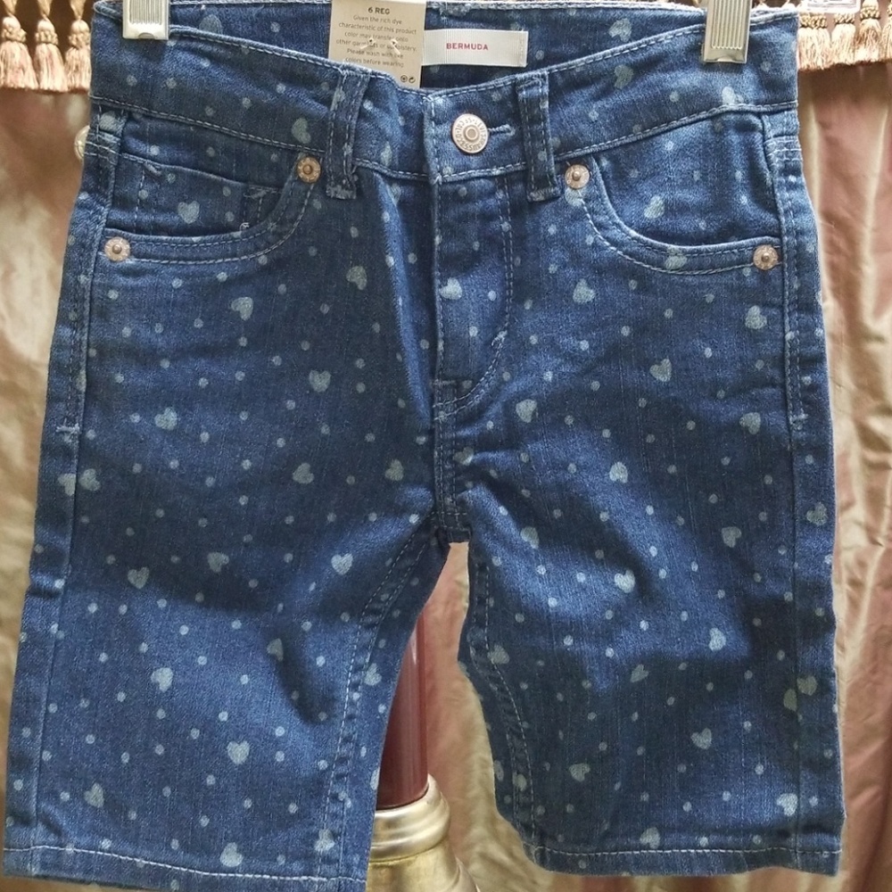 Girl  Levi's denim bermuda shorts